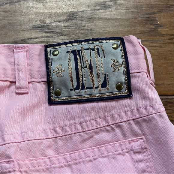 Vintage Escada Margaretha Rey light pink & gold ONE straight leg skinny jeans - Picture 13 of 16